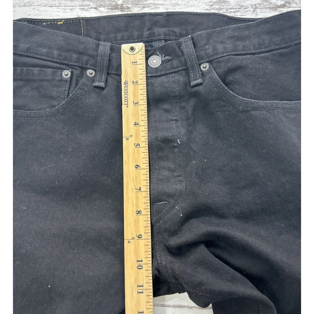 Levis 501 Jeans Men's 32X34 Black Denim Straight Leg Button Fly Original